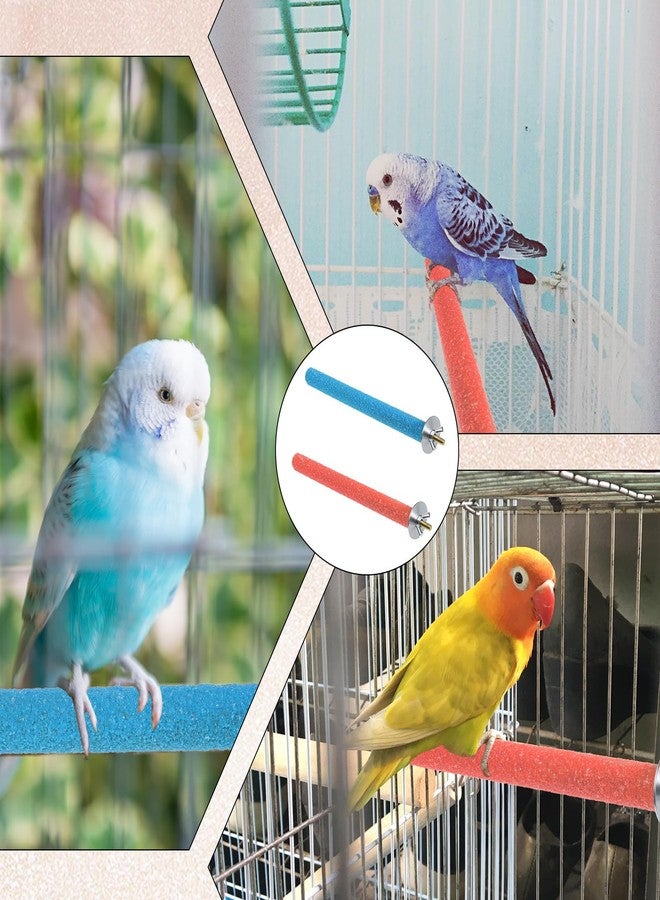 مجاثم طيور للقفص، قطعتان، لعبة مجثم قفص الببغاء، عصا طحن مخالب خشبية، أقفاص ذات سطح مصقول، لعبة للببغاوات الصغيرة، ألعاب الببغاوات الصغيرة، ملحقات قفص الطيور - Image 5